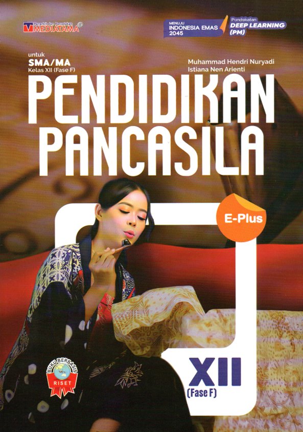 Pendidikan Pancasila Fase F untuk SMA/MA Kelas XII